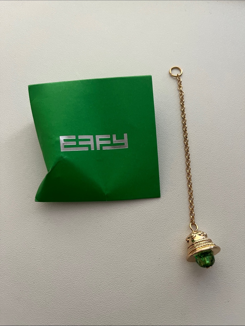 Effy Green Bell and Envelope